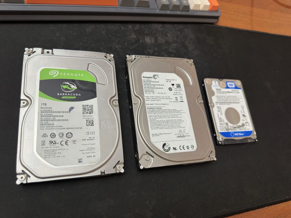Жесткий диск HDD 500 GB / 1 TB