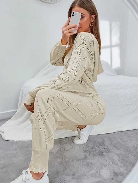 Есенен комплект с панталон, Комплект с панталон, Пуловер с панталон