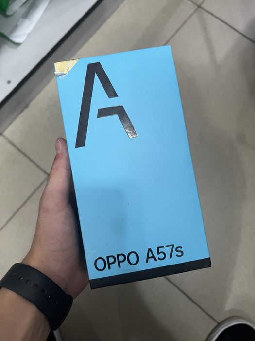 OPPO A57s, 64GB в черном цвете