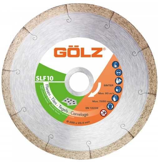 Disc diamantat Gölz SLF10 200 x 25,4 mm taiere umeda sau uscata