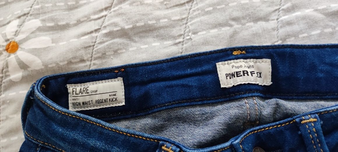 Дамски дънки pepe jeans flare cropp