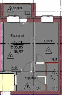 1 комн с ремонтом и мебелью