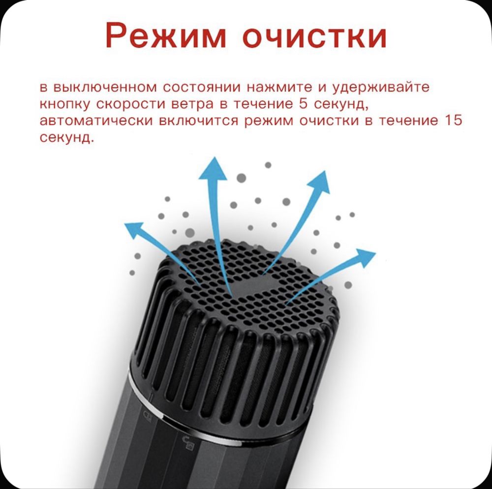 Фен для волос черный