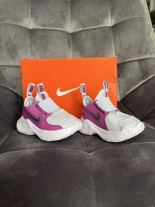 Nike Flex Runner 3 Slip-On Mov/Alb – Copii, Nou, Mărimea 17