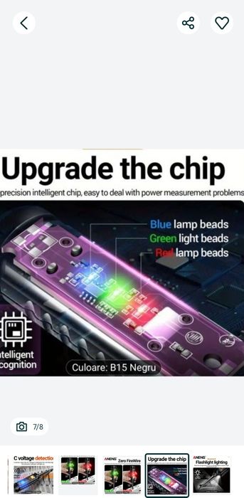 Creion de tensiune Aneng, ABS, 220-250