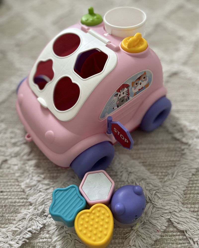 Jucărie sortare Mappy - Mașinuță roz