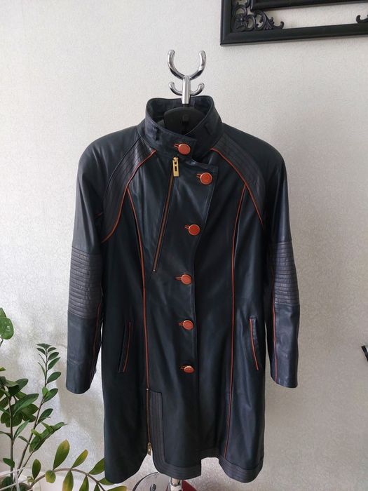 Кожаный тренч женский (Турция)