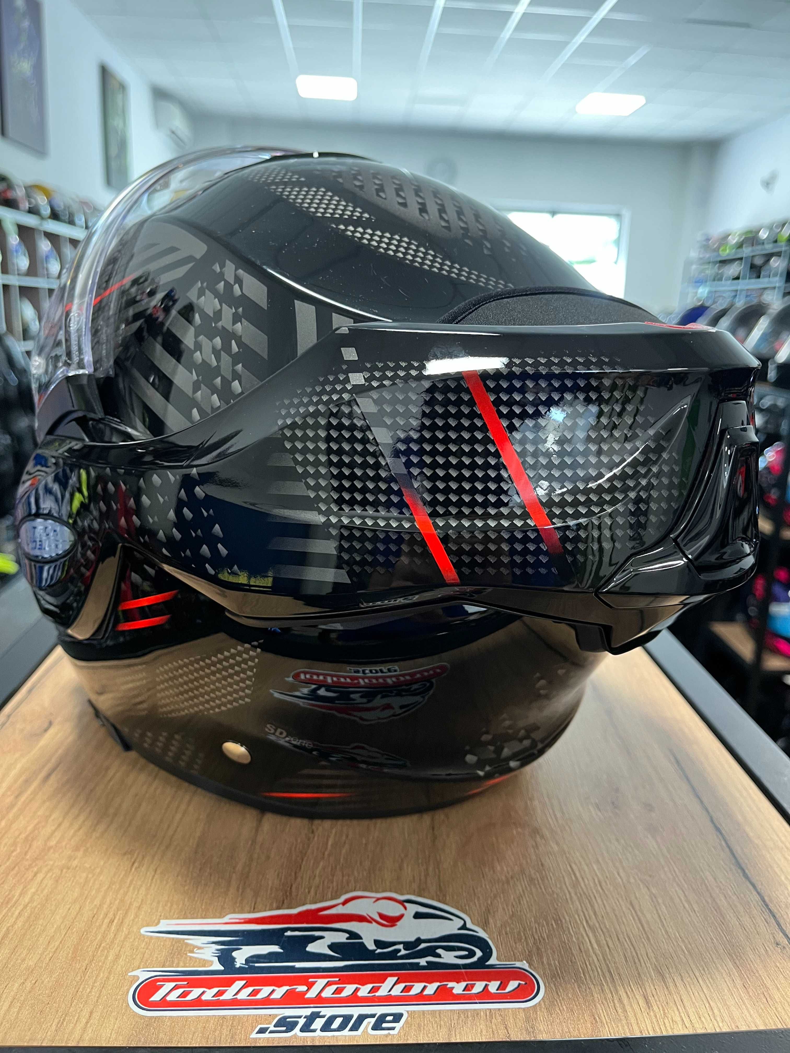 Отваряема мото каска Scorpion EXO-TECH EVO PULSE,M 57-58 ,очила NEW