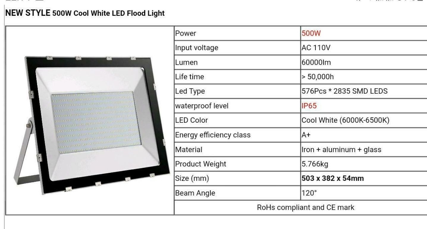 Proiector Led 500W 60000LM