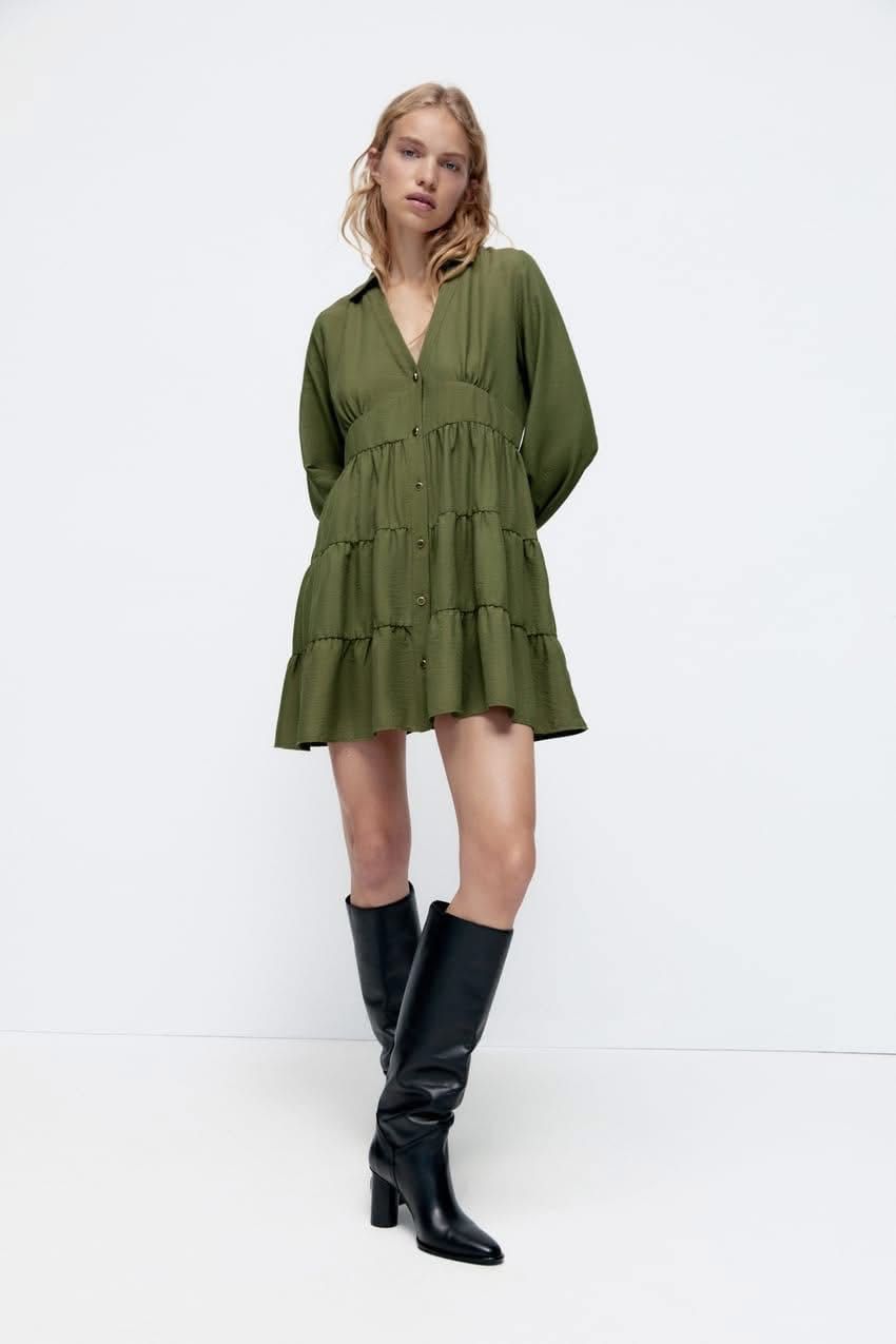Черна рокля на Зара Zara М/Л