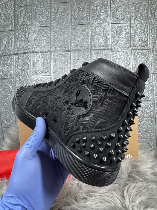 Christian Louboutin Black High Negru Cutie