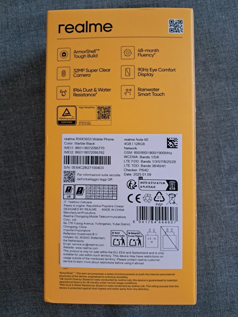 Нов Realme Note 60, 128GB