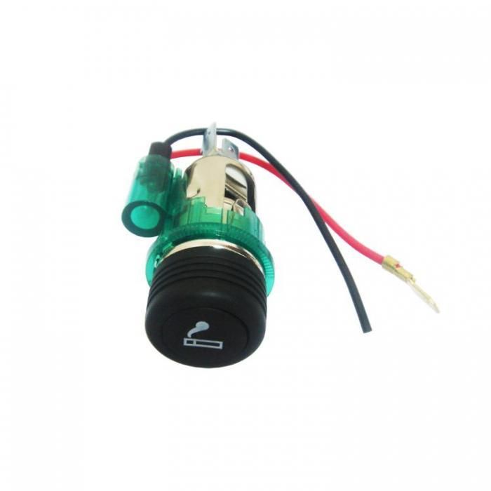 комплект гнездо за запалка carmotion 58139 / amio с осветление 12v ...