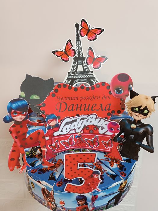 Промоция!Изработка на картонени торти лабубу,Стич и други