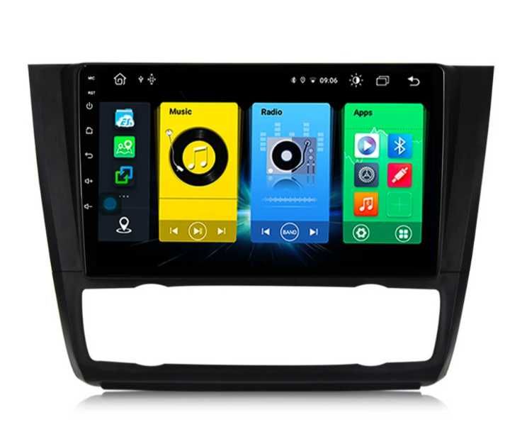 9-инчова мултимедия BMW 1 серия (E81/E82/E87/E88 2004–2013)широк отвор