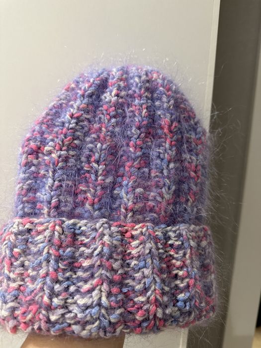 Шапка ручная работа ангора