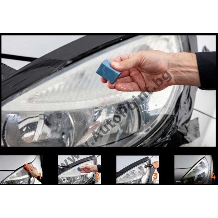 Комплект за полиране на фарове Quixx Headlight Restoration Kit, 10 ча