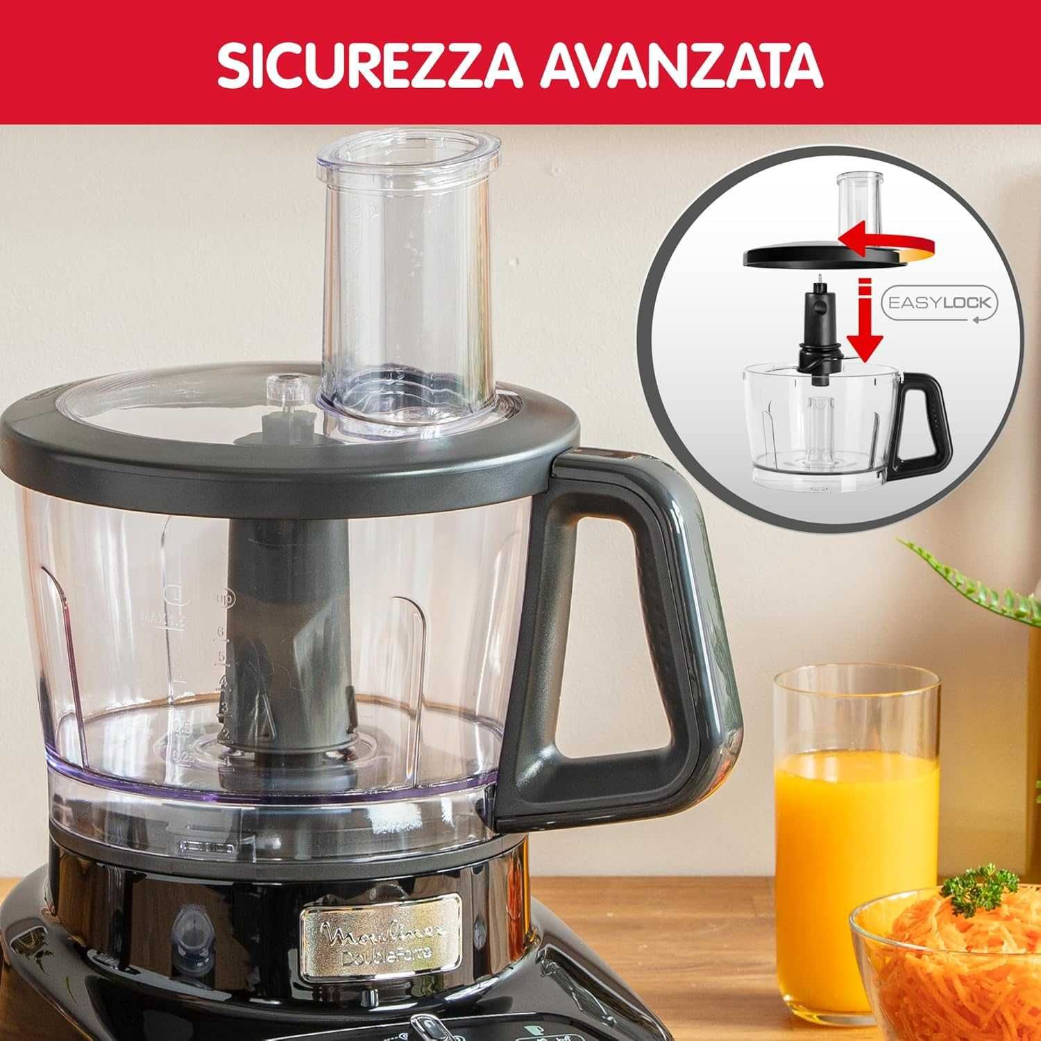 Кухненски робот Moulinex Double Force (FP8218) Блендер и миксер