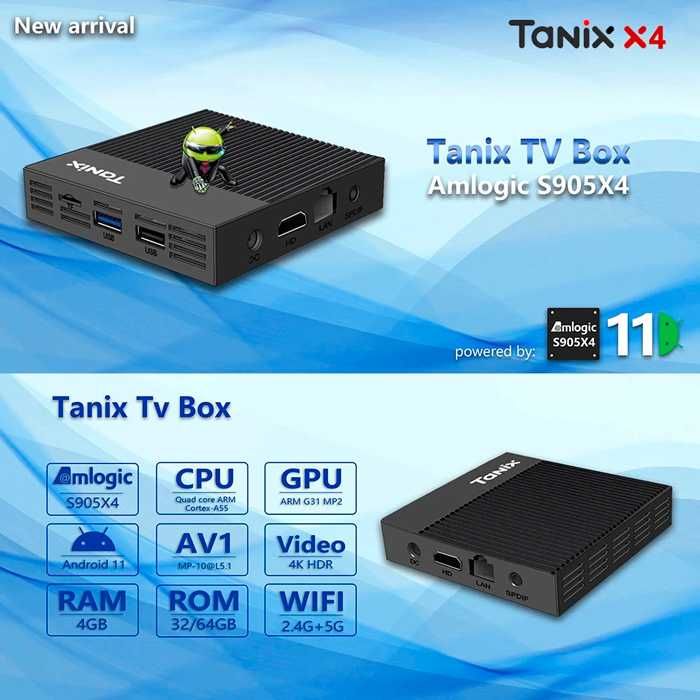 TV box SmartBox android ТВ-бокс приставка TANIX X4 (4/32)