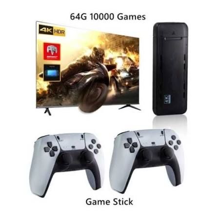 Game Stick М15 4K Конзола с 30000 Игри и Безжични Джойстици 64гб