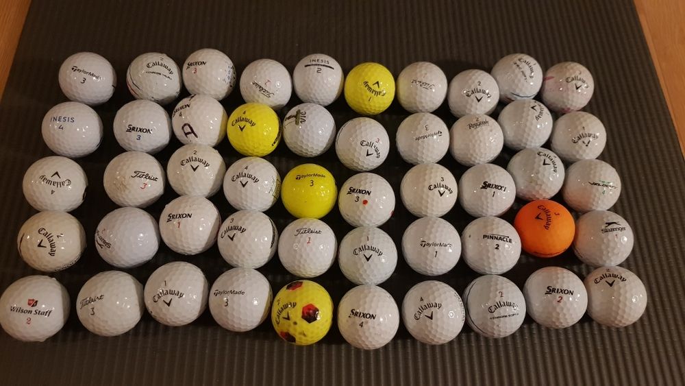 Vand 50 de mingi de golf, majoritatea marci de top ( recuperate din la
