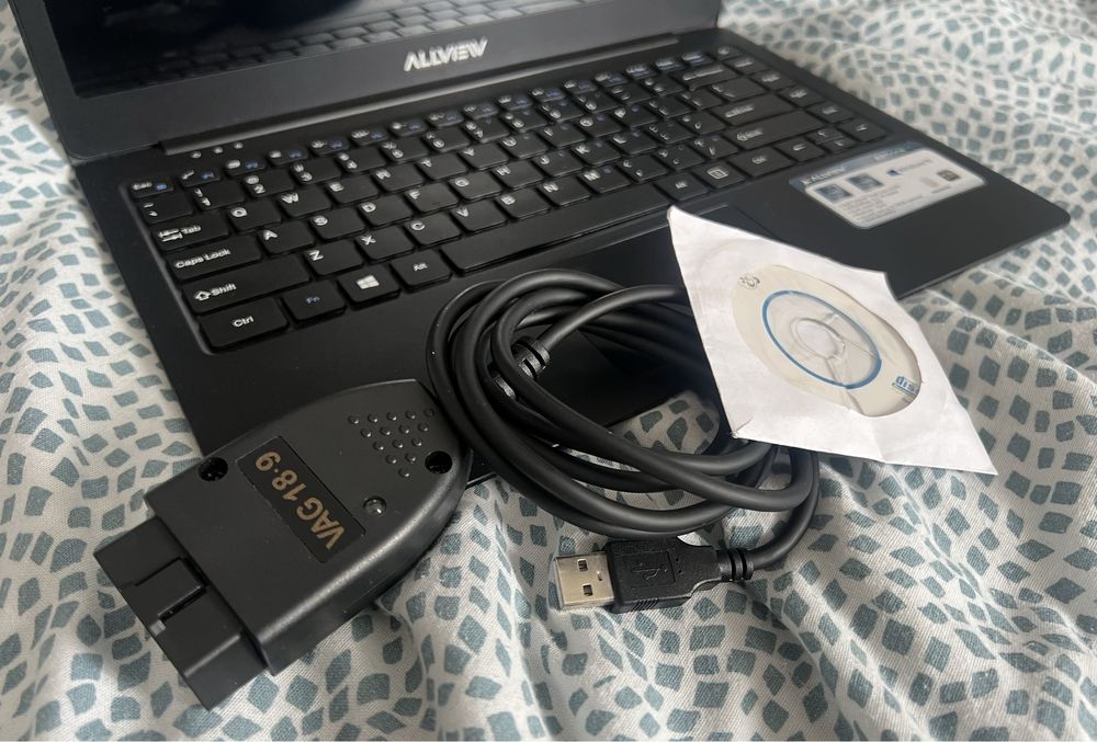 interfata vagcom, tester si laptop