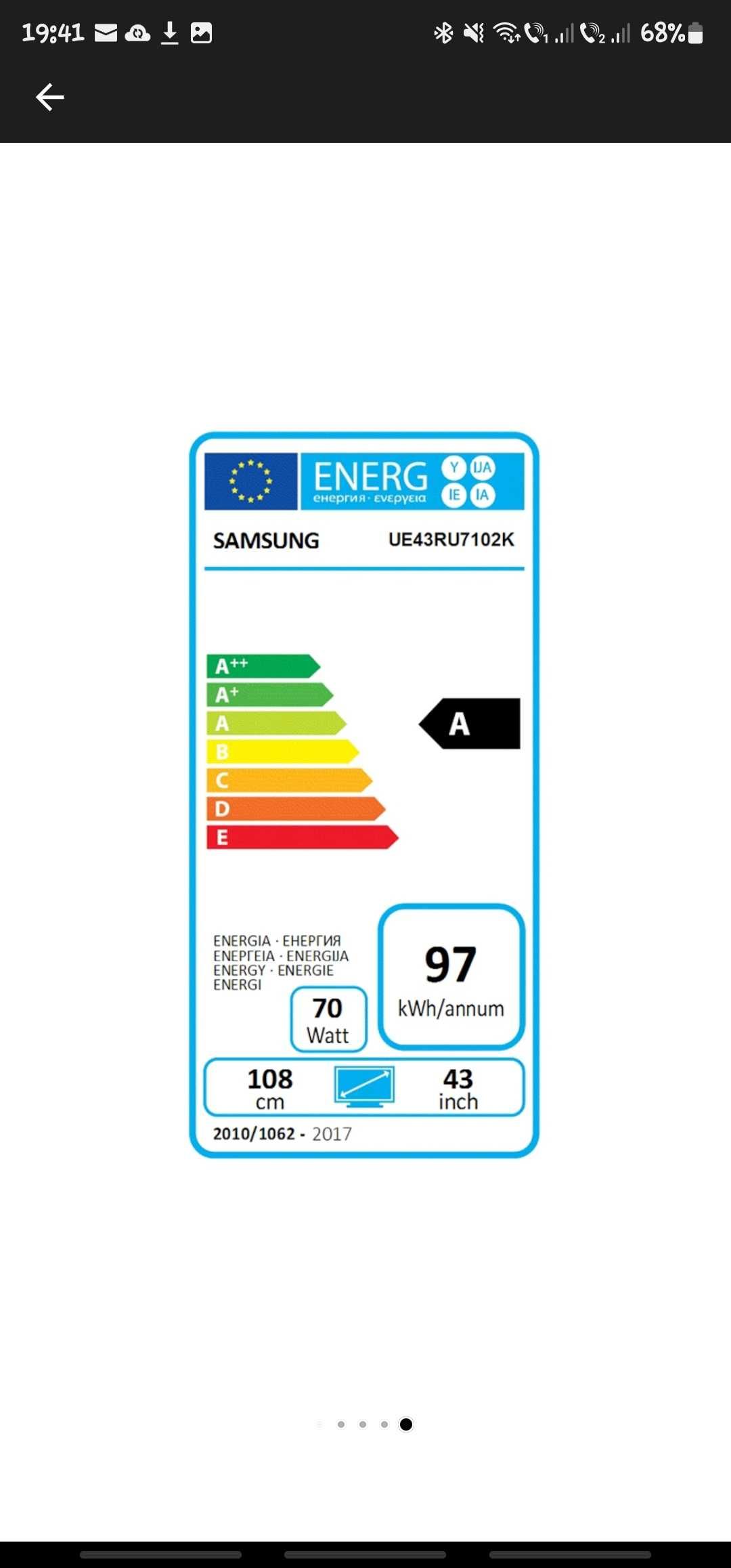 Smart Tv Samsung 43"/ 109 cm