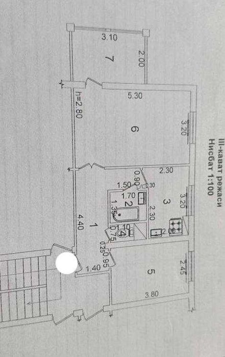 Yakkasaroyda 2 xonali kvartira, 50 m², kosmetik ta’mirli, BOSHLIQ