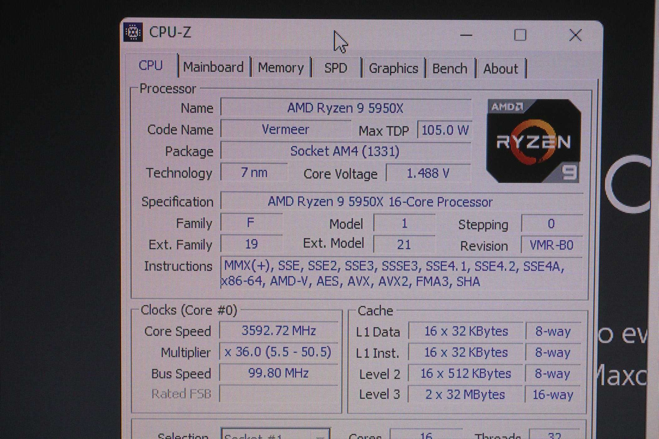 Процесор Ryzen 5950x - 16 core /4.9Ghz boost /105W /AM4 (вкл ДДС)