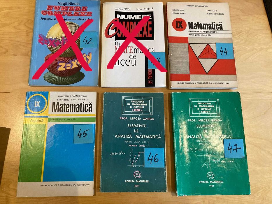 Diverse carti si manuale scolare/facultate (46,47)