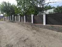 Garduri si porti stil jaluzea, sipca metalica, tabla cutata
