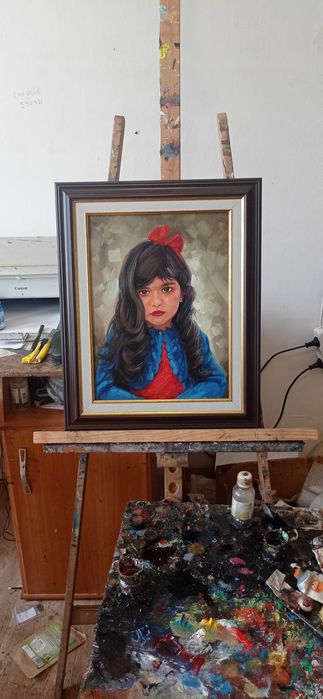 Portrete la comanda,caricaturi,tablou pictat,ulei pinza,NU DIGITALE