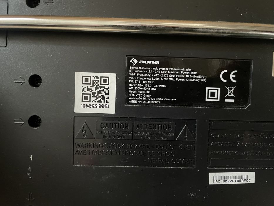 Internet Radio Auna Bt -