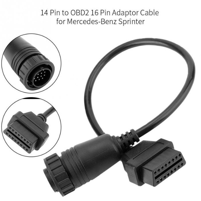 Cablu adaptor 14 pini la OBD II pentru Mercedes Sprinter si VW LT