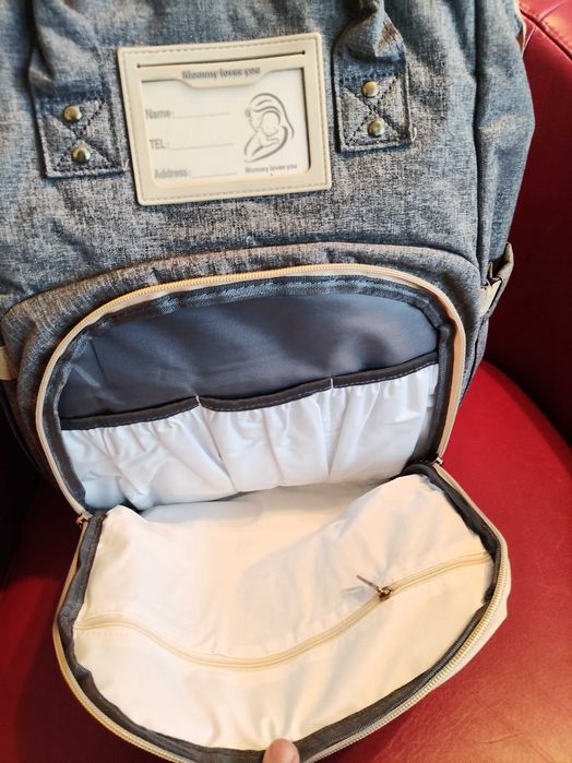 Бебешка раница с портативна кошара