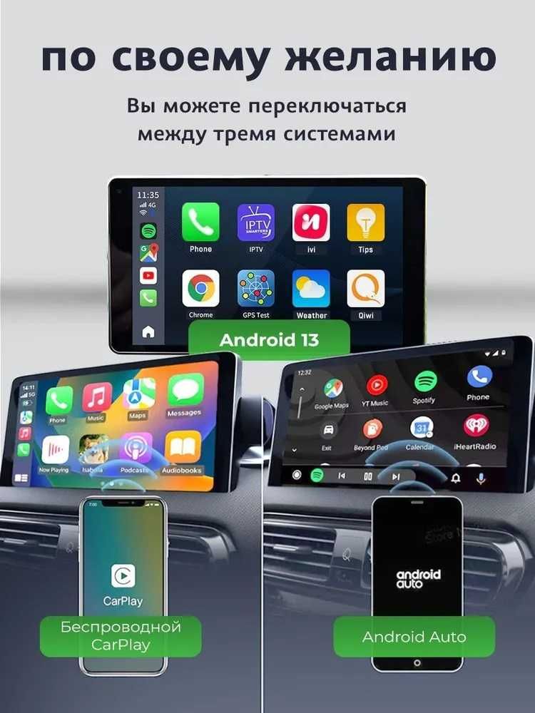 Новинка CarlinKit TBox Ambient 6225 8/128G беспроводной CarPlay/AA