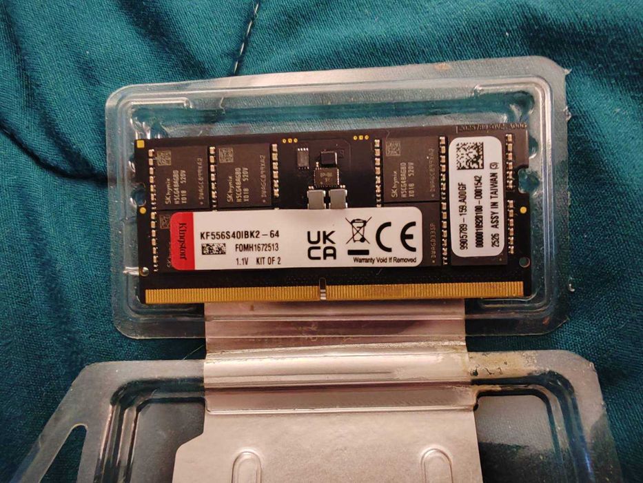 DDR5 5600Mhz 2x16gb  CL40 за лаптоп Kingstone Fury Impact