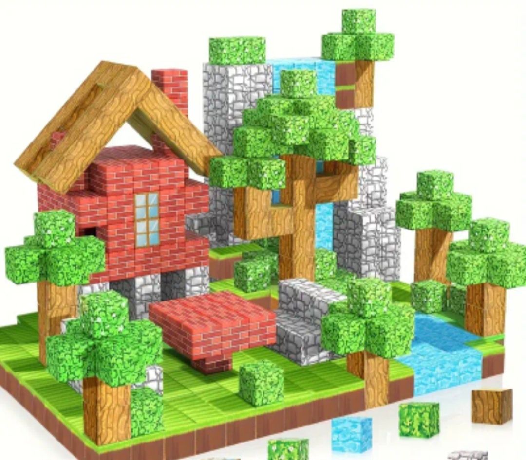 Магнитни кубчета Minecraft.