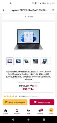 Laptop Lenovo 15.6"