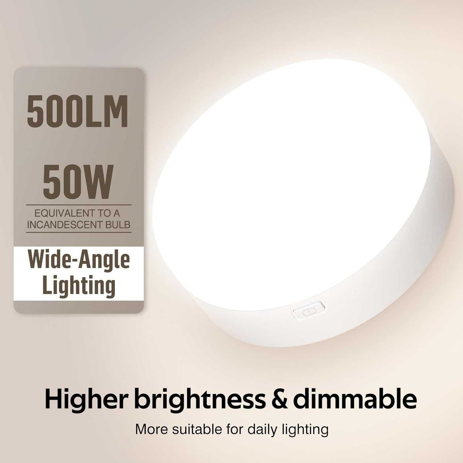 MOITA Аплик за стена RGB, 5000 mAh акумулаторен, 2 броя с дистанционно
