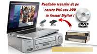 Transfer casete VHS sau DVD in format digital Mp4