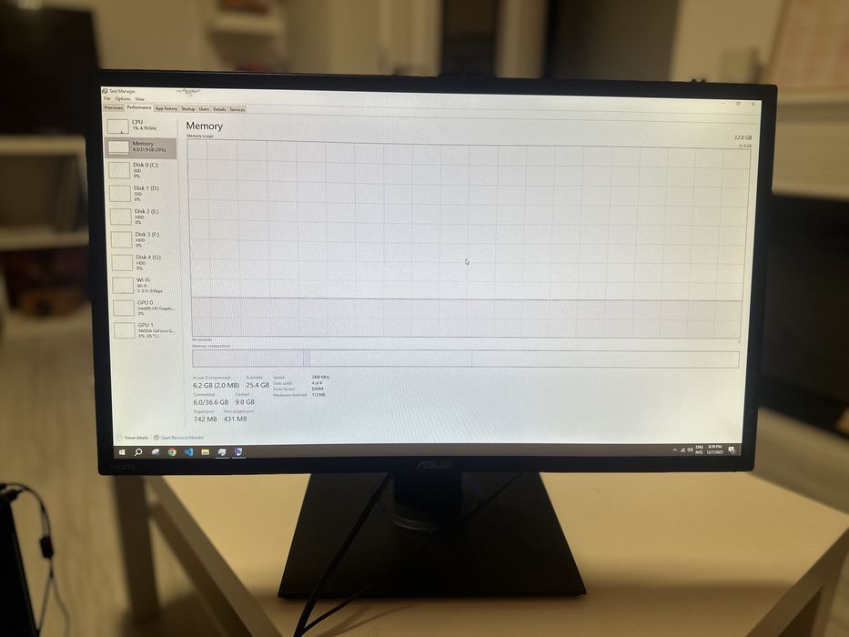 PC Gaming i7 + GTX 1070 Ti (AIO) + Monitor ASUS + Tastatură + Mouse