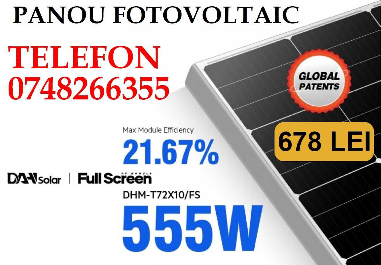 Panouri solare fotovoltaice 24x555W DAH SOLAR DHM-T72X10FS Fullscreen