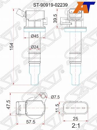 Катушка зажигания Toyota Avensis