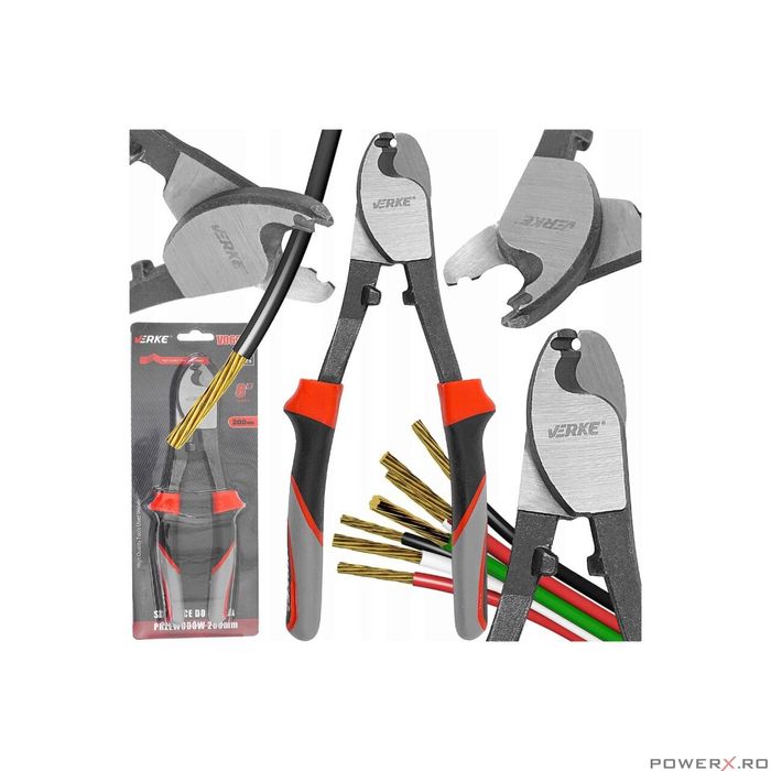 Cleste pentru taierea cablurilor, 200mm, Verke