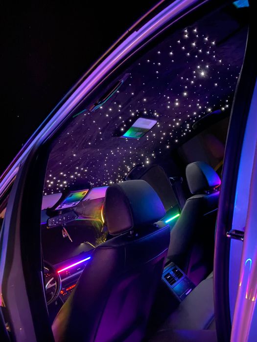 Retapitare plafon auto/ plafon instelat si lumini ambientale