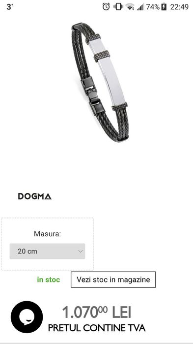 Cellini dogma brățară inserții aur 18k