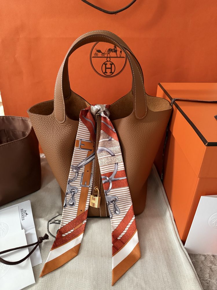 Hermes Picotin 22 Gold with gold