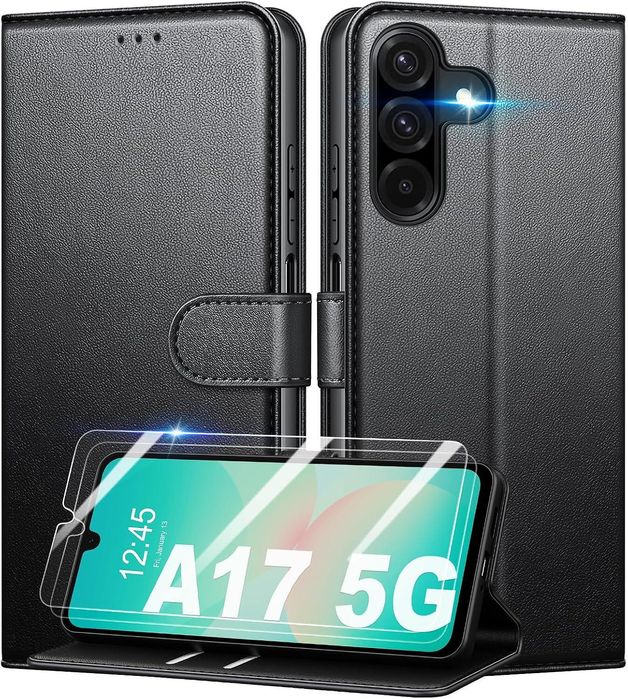 Кожен Калъф Тип Тефтер за Samsung Galaxy A17