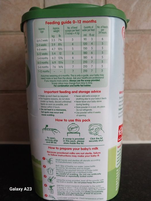 Cow & Gate Formula Nr. 1 Made in UK